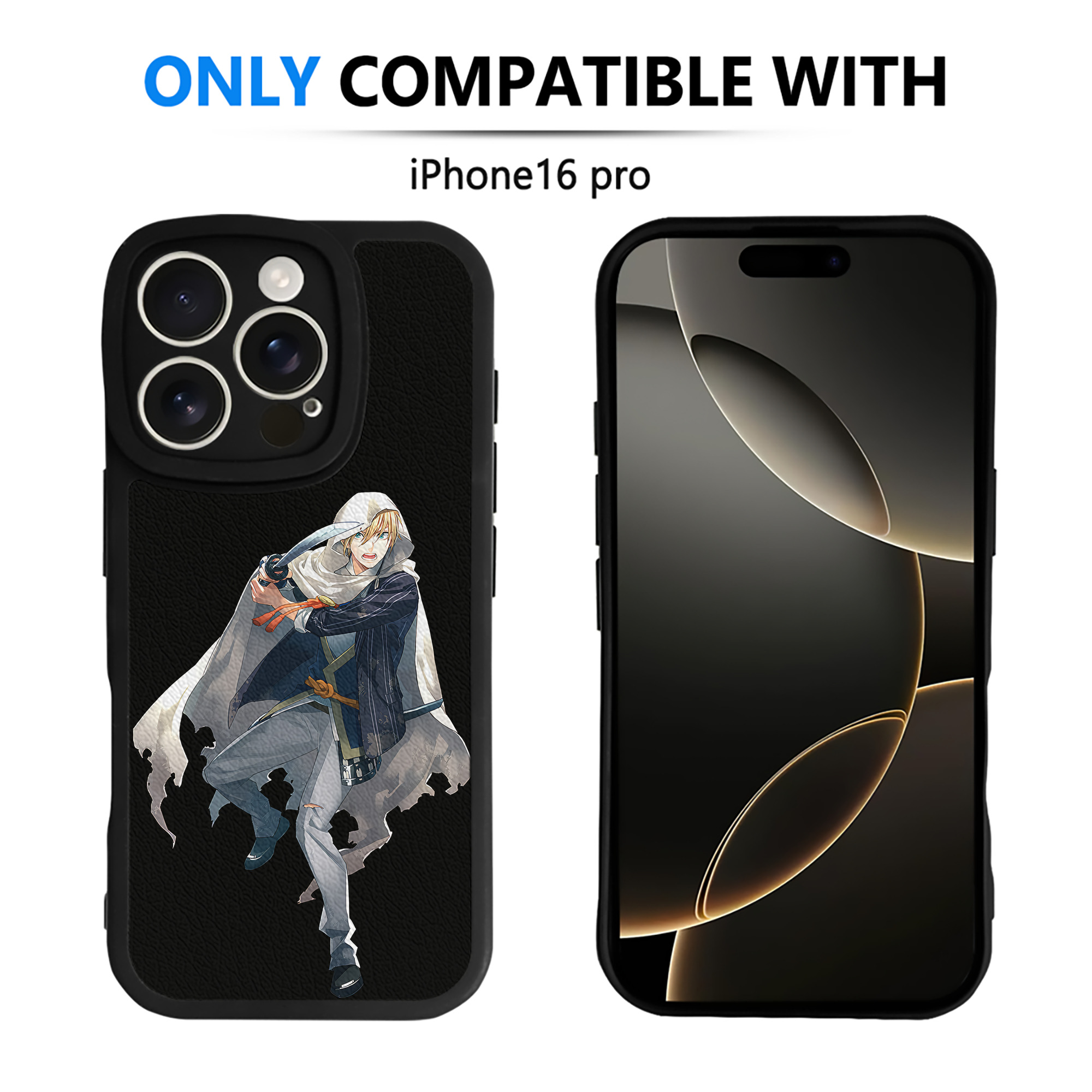 （画像用） 刀剣乱舞 Touken Ranbu 【iPhone 16シリーズ対応】シリコンスマホケース（レザー調） 材質：シリコン
